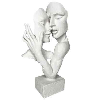 Stalo dekoracija 29x9x17 cm derva/balta