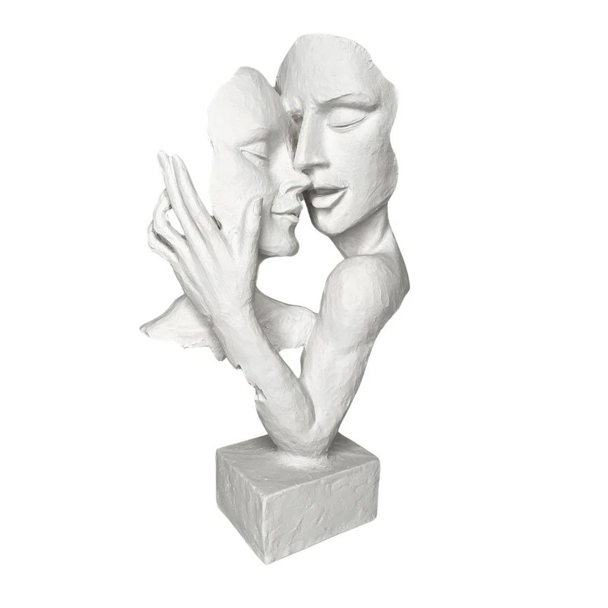 Stalo dekoracija 29x9x17 cm derva/balta