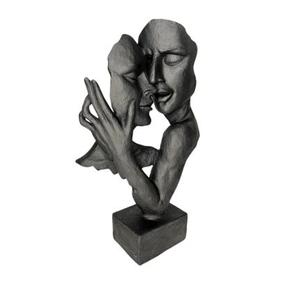 Stalo dekoracija 29x9x17 cm derva/juoda