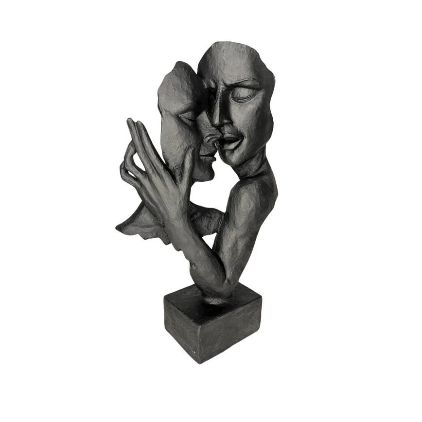 Stalo dekoracija 29x9x17 cm derva/juoda