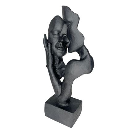 Stalo dekoracija 29x9x17 cm derva/juoda