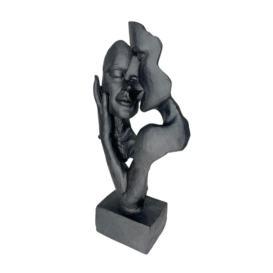 Stalo dekoracija 29x9x17 cm derva/juoda