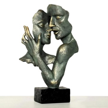 Stalo dekoracija 31,5x9,5x19 cm derva/patina