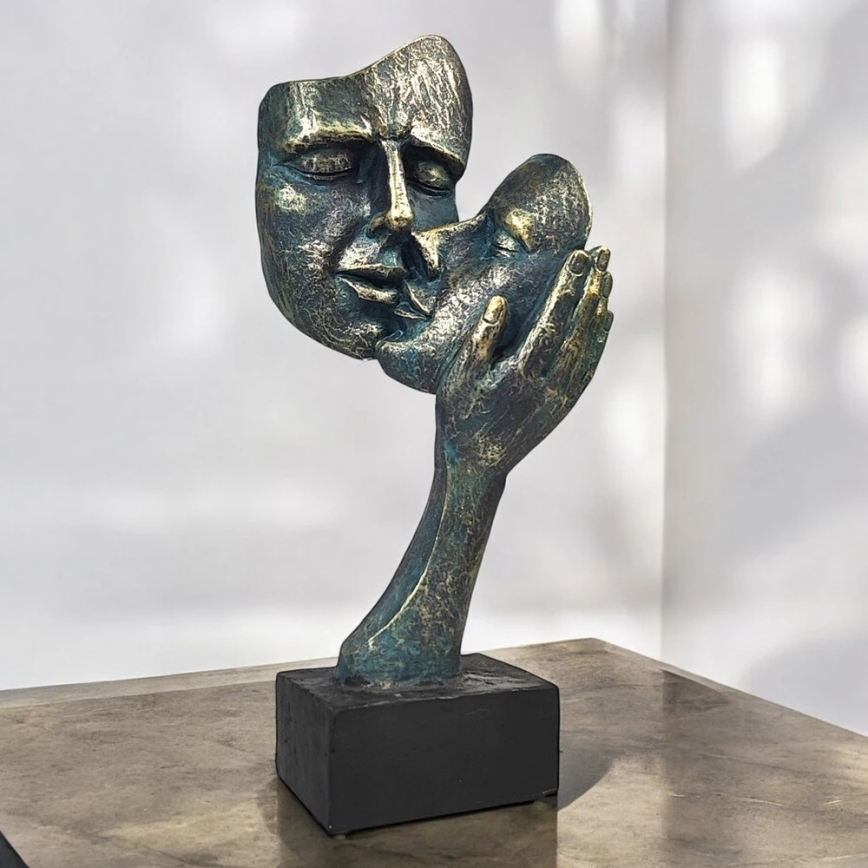 Stalo dekoracija 35x22x13 cm derva/patina
