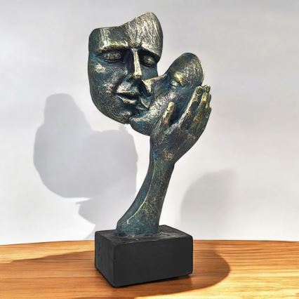 Stalo dekoracija 35x22x13 cm derva/patina