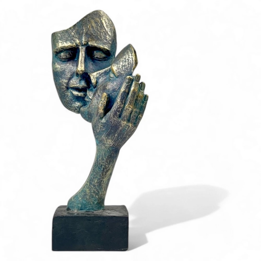 Stalo dekoracija 35x22x13 cm derva/patina