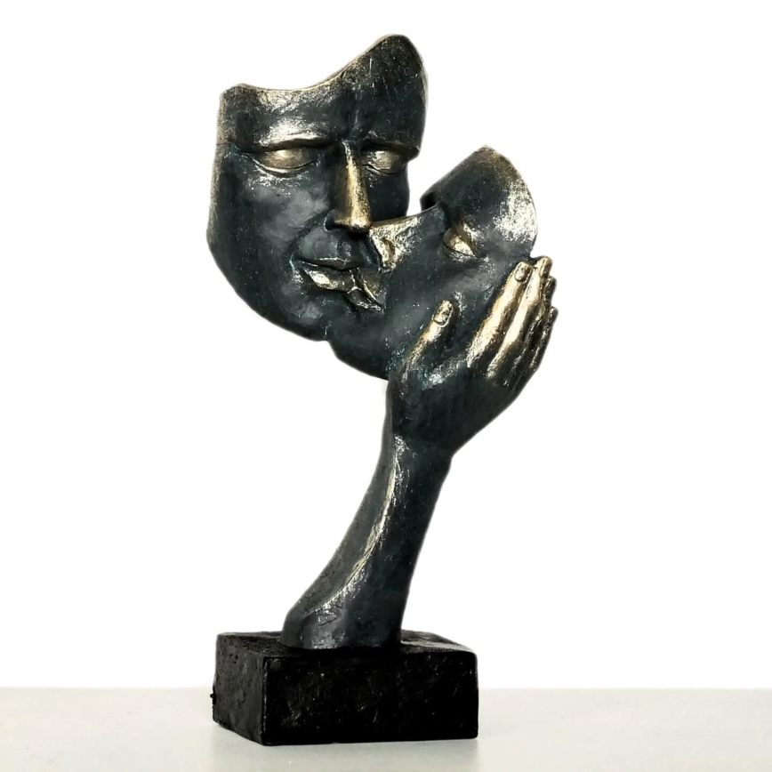 Stalo dekoracija 35x22x13 cm derva/patina