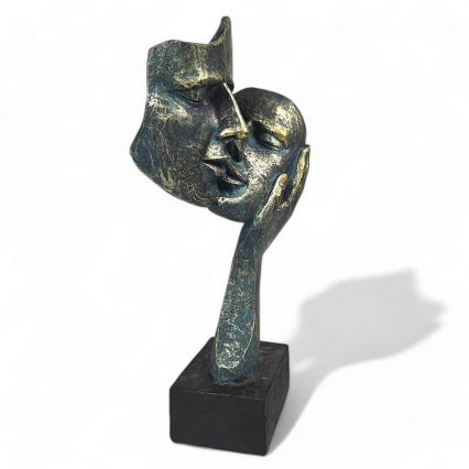 Stalo dekoracija 35x22x13 cm derva/patina