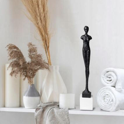 Stalo dekoracija 43 cm derva/juoda