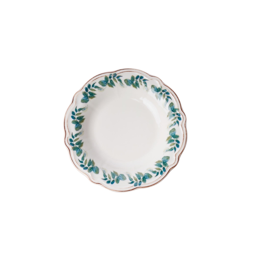 Stalo indų rinkinys 18 vnt. ryškių spalvų/porcelianas