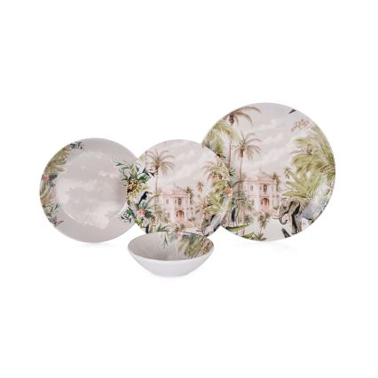 Stalo indų rinkinys 24 vnt. spalvingas/keramika