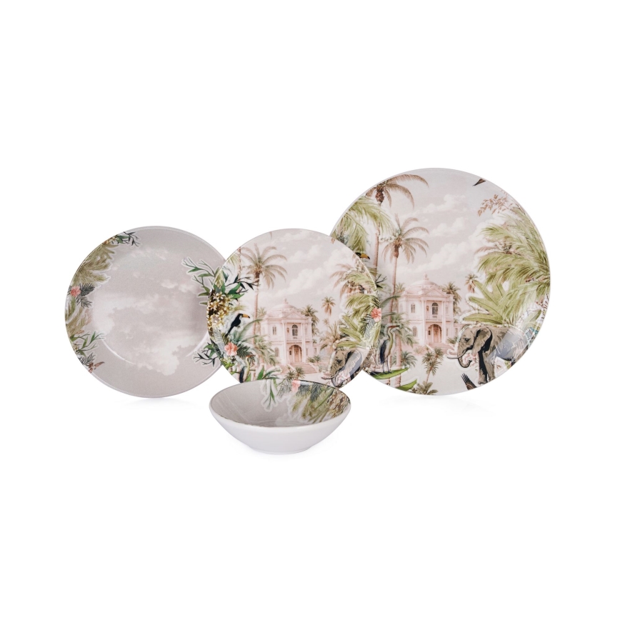 Stalo indų rinkinys 24 vnt. spalvingas/keramika