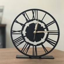 Stalo laikrodis 20 cm 1xAA juodas