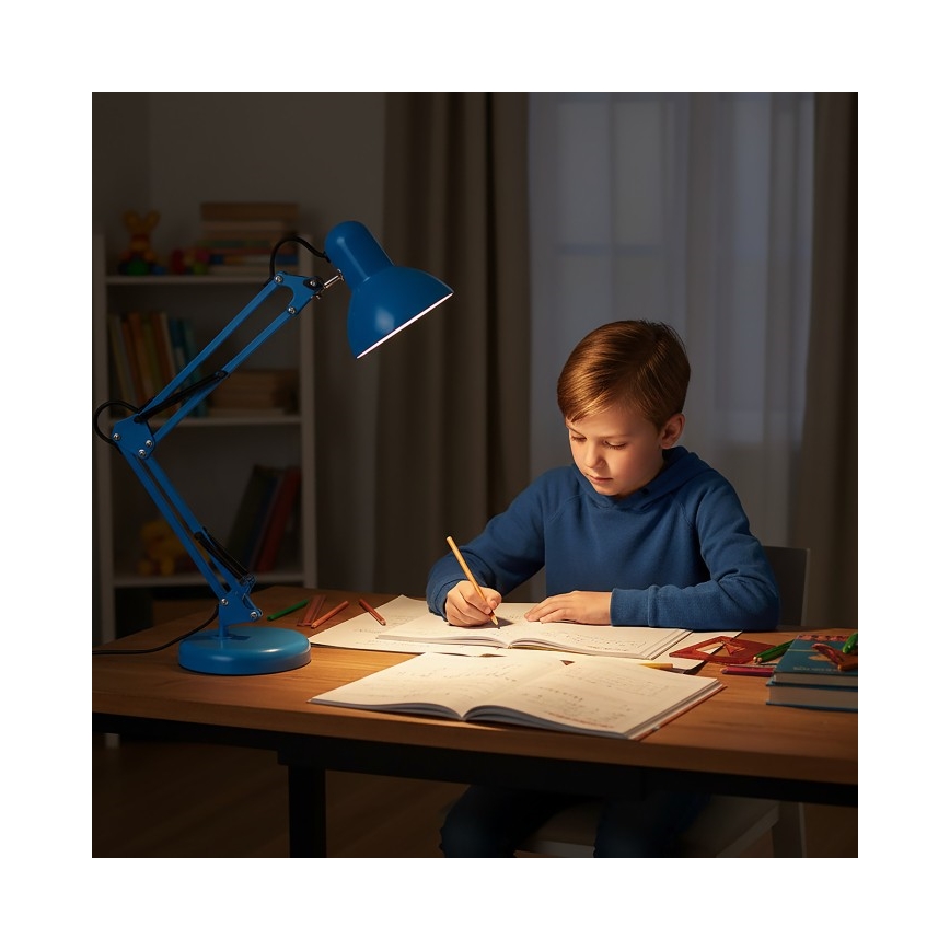 Stalo lempa AURIQ 1xE27/60W/230V mėlyna