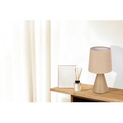 Stalo lempa SATTI 1xE14/40W/230V smėlio spalvos