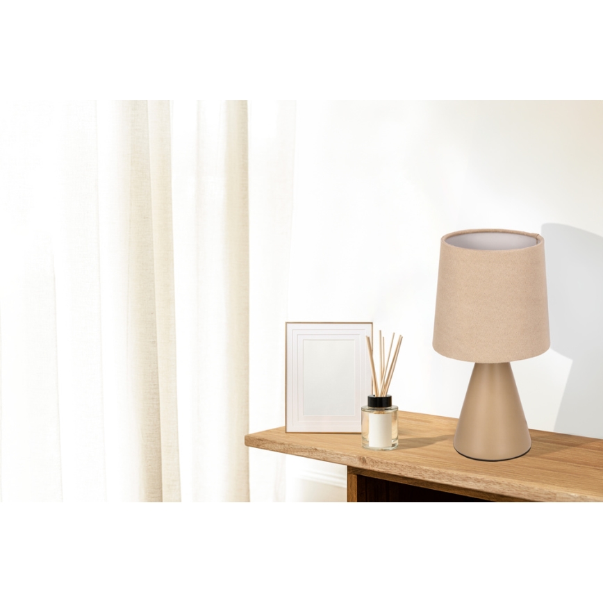 Stalo lempa SATTI 1xE14/40W/230V smėlio spalvos