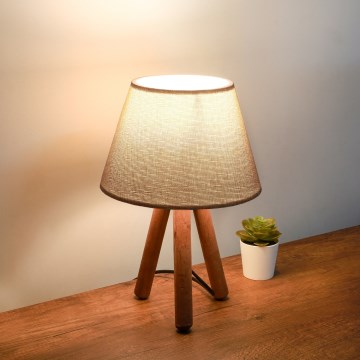 Stalo lemputė AYD 1xE27/40W/230V ruda/bežinė