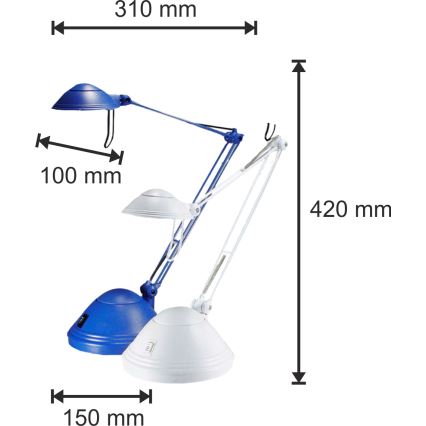 Stalo šviestuvas ELA 1xGY6,35/50W/230V/12V mėlynas