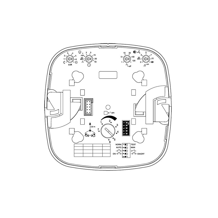 Steinel 000356 – Buvimo detektorius IR Quattro 8m COM2 baltas