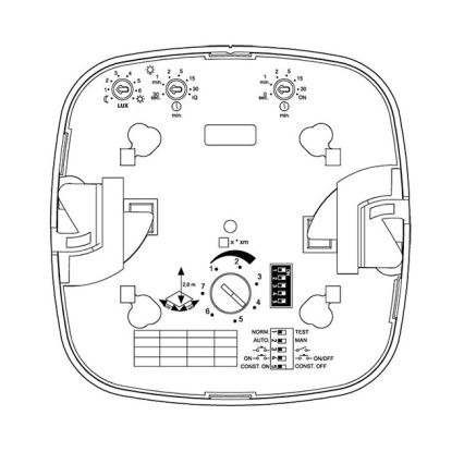 Steinel 002756 – Buvimo detektorius IR Quattro HD 24m DALI-2 APC baltas