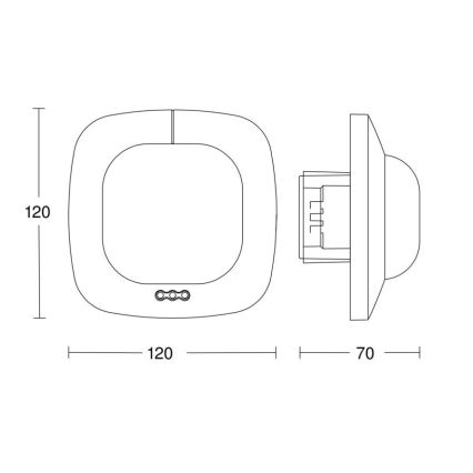 Steinel 002770 – Buvimo detektorius IR Quattro HD 24m COM2 baltas