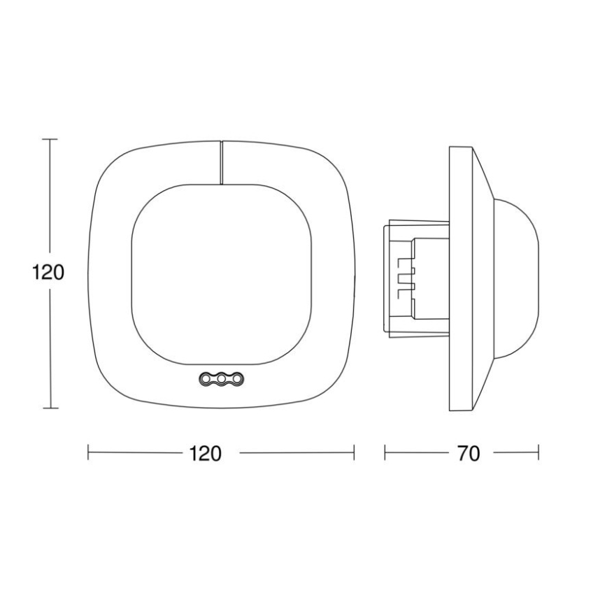 Steinel 002770 – Buvimo detektorius IR Quattro HD 24m COM2 baltas