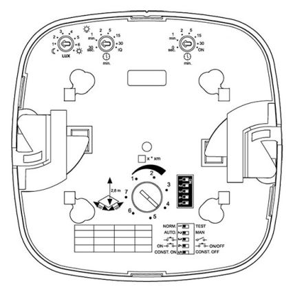 Steinel 002817 – Buvimo detektorius HF 360 DALI-2 APC baltas