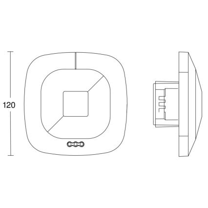 Steinel 002848 - Buvimo detektorius HF 360 COM2 baltas