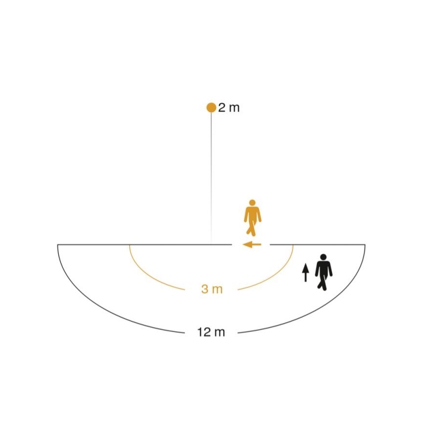 STEINEL 005535 - Lauko sieninis šviestuvas su jutikliu L585S 1xE27/60W juodas IP44