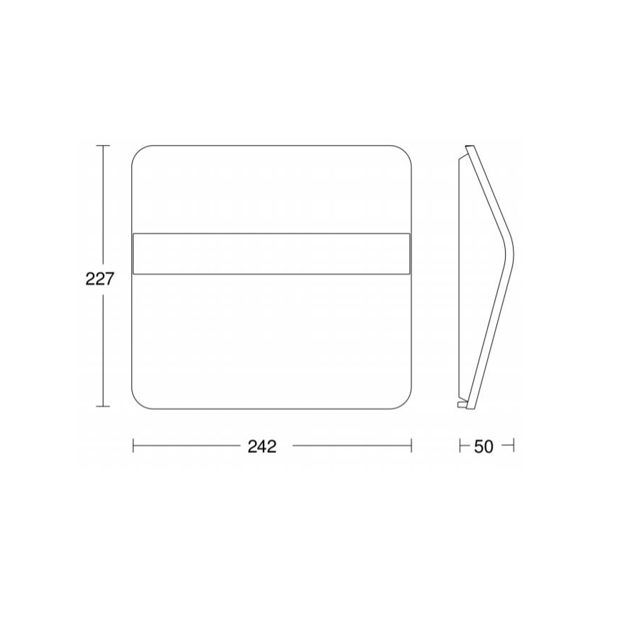 STEINEL 007140 - LED Saulės namo numeris XSolar LH-N LED/0,03W nerūdijančio plieno IP44 2500 mAh