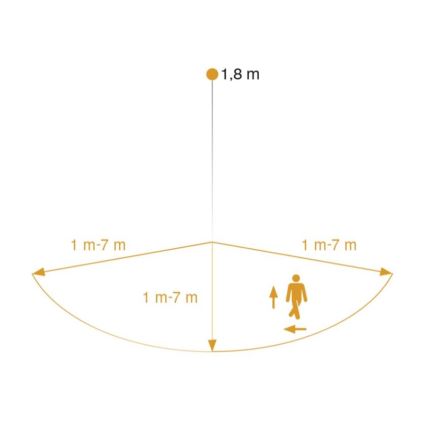 STEINEL 007577 - Lauko Judesio jutiklis iHF 3D IP54 baltas