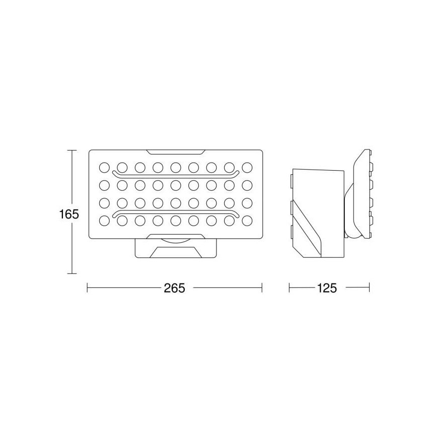 STEINEL 010201 - Akcentinis LED šviestuvas XLEDPRO WIDE XL slave LED/48W/230V IP54