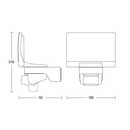 STEINEL 033088 - Akcentinis LED šviestuvas su jutikliu XLED home 2 LED/14,8W/230V