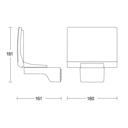 STEINEL 033095 - Akcentinis LED šviestuvas XLED home 2 SL LED/13W/230V