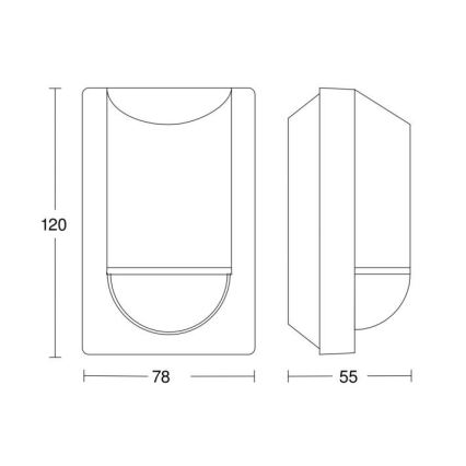 Steinel 034702 - Lauko judesio jutiklis ECO IP54 juodas