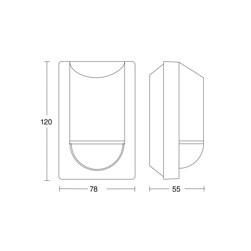 Steinel 034702 - Lauko judesio jutiklis ECO IP54 juodas