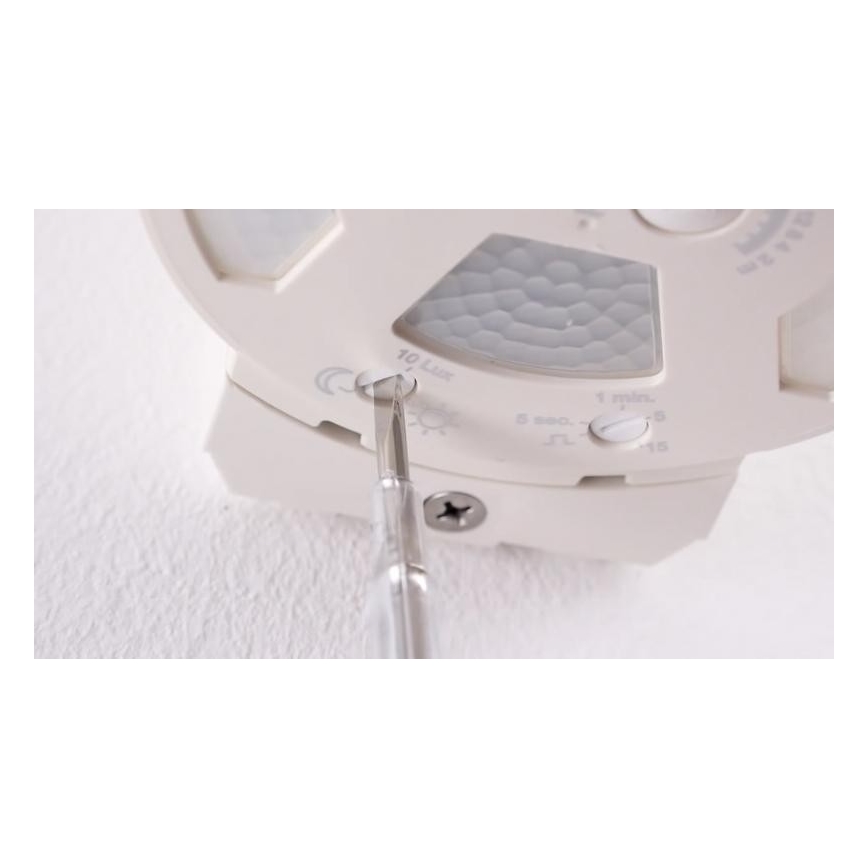 STEINEL 034955 - Lauko judesio jutiklis SenslQ S balta IP54 + nuotolinio valdymo pultas