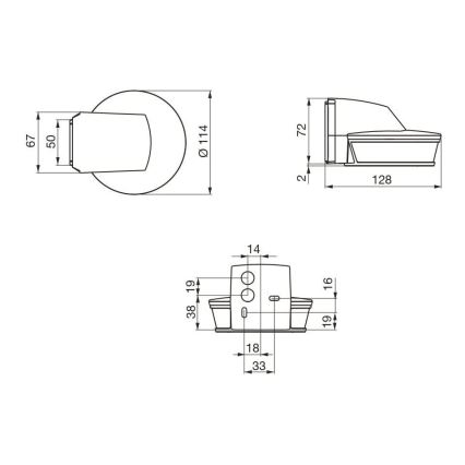 STEINEL 034955 - Lauko judesio jutiklis SenslQ S balta IP54 + nuotolinio valdymo pultas