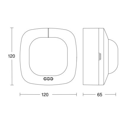 Steinel 035273 – Buvimo detektorius IR QUATTRO HD 24M DALI PLUS baltas