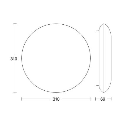 Steinel 035440 - LED lauko šviestuvas su jutikliu QUATTRO LED/10W/230V IP54