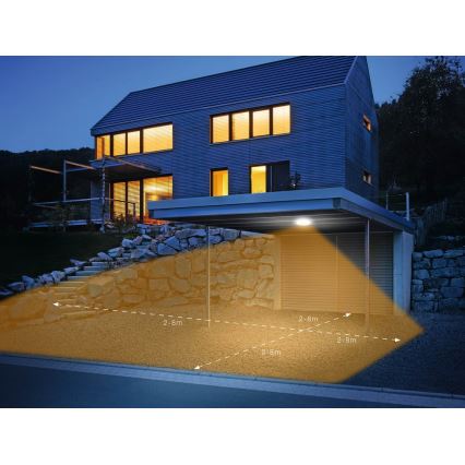 Steinel 035440 - LED lauko šviestuvas su jutikliu QUATTRO LED/10W/230V IP54