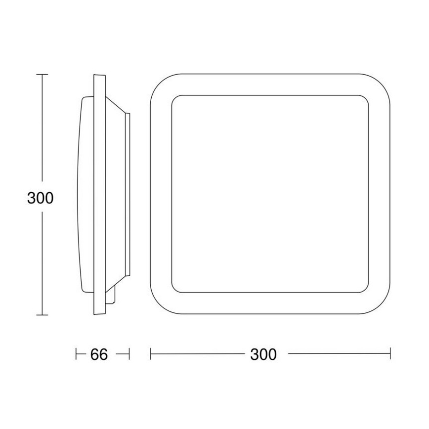 Steinel 052539 - LED lubų šviestuvas su jutikliu LED / 9,5W / 230V