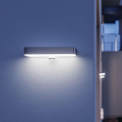 Steinel 052652 - LED Saulės energijos šviestuvas su jutikliu XSolar SOL-O LED/1,5W 2x2000mAh IP44 sidabras