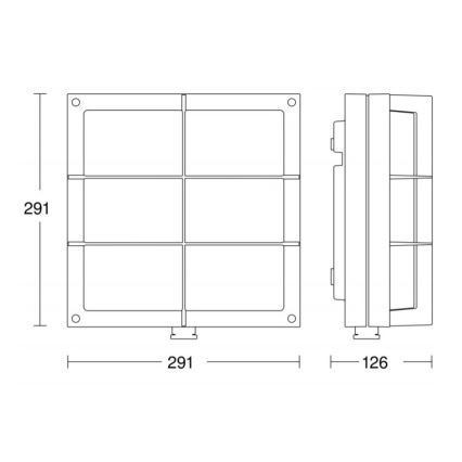 STEINEL 053031 - LED Lauko sieninis šviestuvas su jutikliu L691 LED/9W/230V 3000K IP44