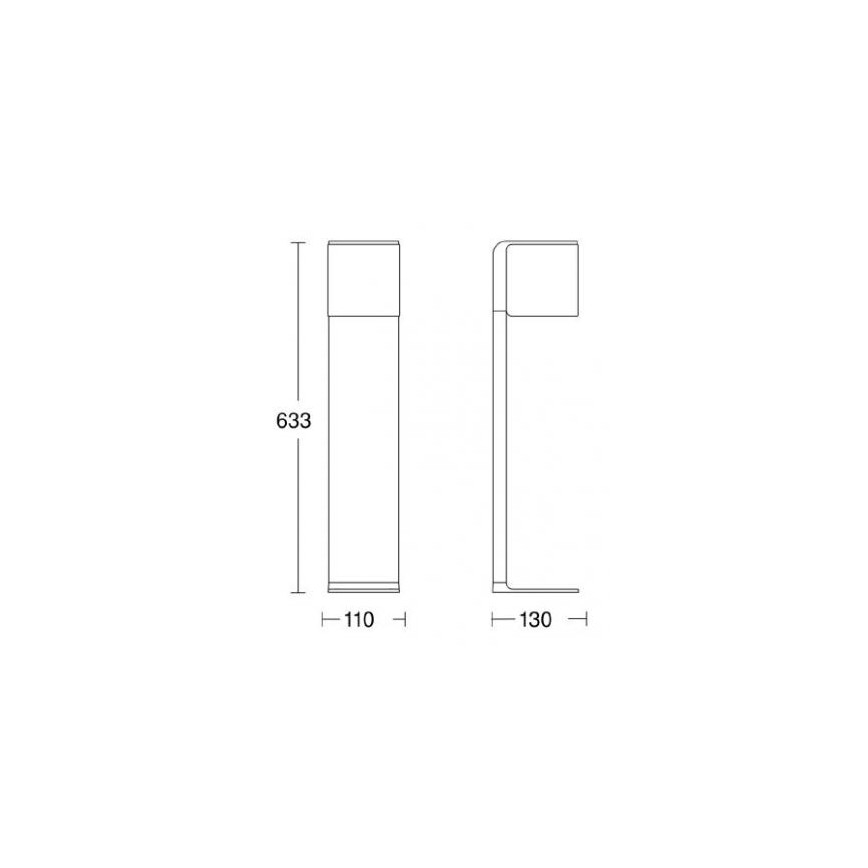 Steinel 055479 - LED Lauko lempa su jutikliu CUBO LED/9,5W/230V IP44 antracitas