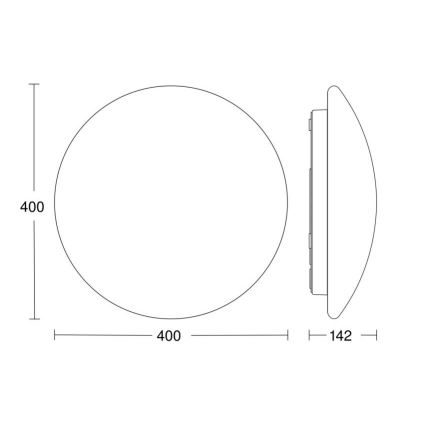 Steinel 056124 - LED lubinis vonios šviestuvas RS PRO LED P3 LED/19,5W/230V IP54 4000K