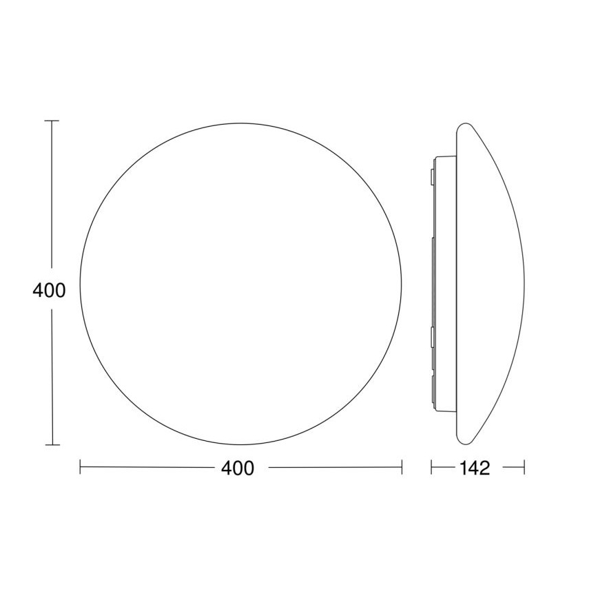 Steinel 056131 - LED lubinis vonios šviestuvas RS PRO LED P3 LED/19,5W/230V IP54 3000K