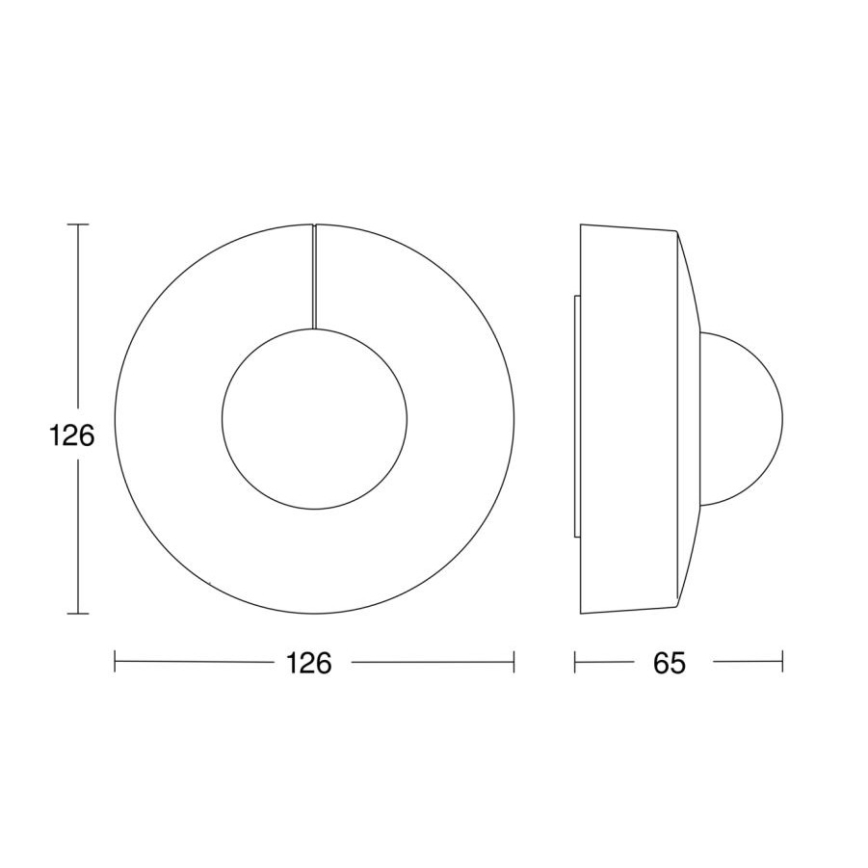 Steinel 057251 – Judesio jutiklis IS 3360 DALI-2 IP54 apvalus baltas