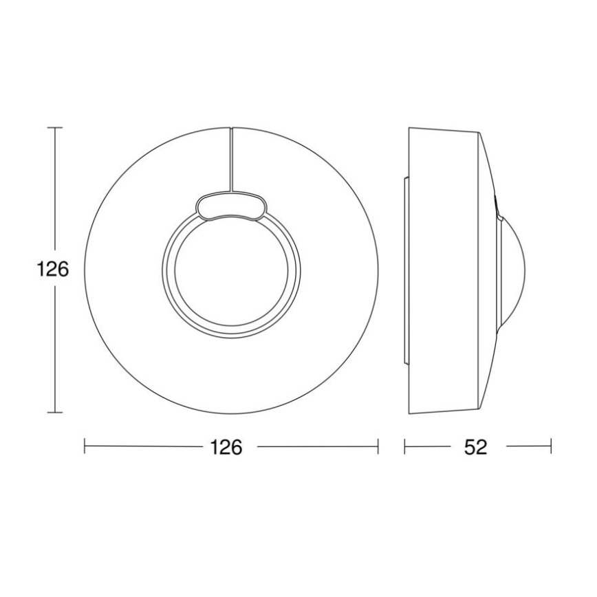 Steinel 057329 – judesio jutiklis HF 3360 DALI-2 IP54 apvalus baltas