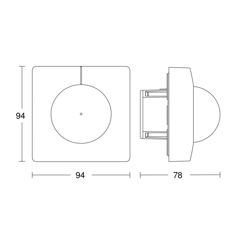 Steinel 057367 - Judesio jutiklis IS 3180 DALI-2 IPD baltas